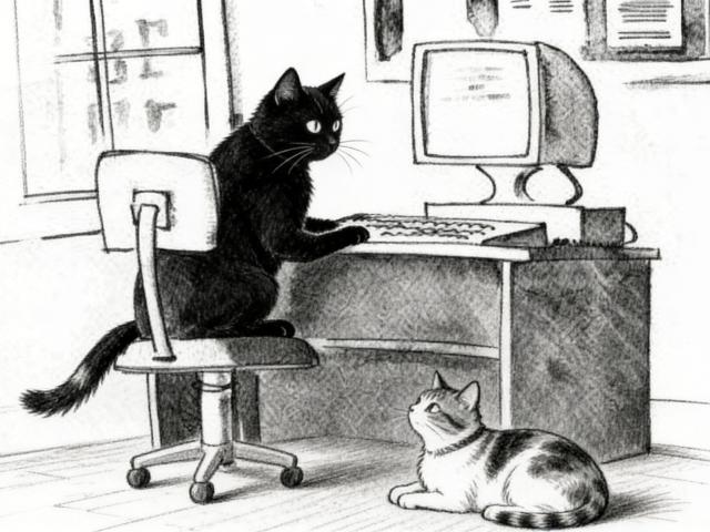 On the Internet, nobody knows you're a cat.